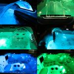 6 Person Air Jet Whirlpool Massage Outdoor Hot Tub With Hydrotherapy Pump