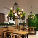 Retro Industrial Individual Creative Chandelier Table Sunshine Room Flower Shop