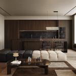 Half Bullnose Countertop Edging Wooden Furniture Customized Modern Kitchen