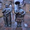 Buy cheap Casting Metal Art Fat Bronze Couple Sculpture Outdoor from wholesalers