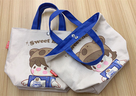 Custom Cotton Canvas Tote Bags Reusable 10oz Foldable Shopping Bag 100% Cotton