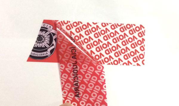 Buy cheap Anti Tamper Stickers / Custom Tamper Proof Labels For Police Security Department from wholesalers