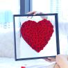 Buy cheap Real rose New Arrival 2021 Real Preserved Roses Heart Shape Acrylic Box Gift For Valentines Day from wholesalers