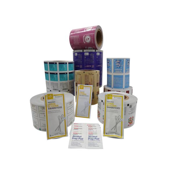 Buy cheap Wood Pulp Four Layers Laminated Aluminum Foil Film Roll Packaging Bzk Wipes from wholesalers