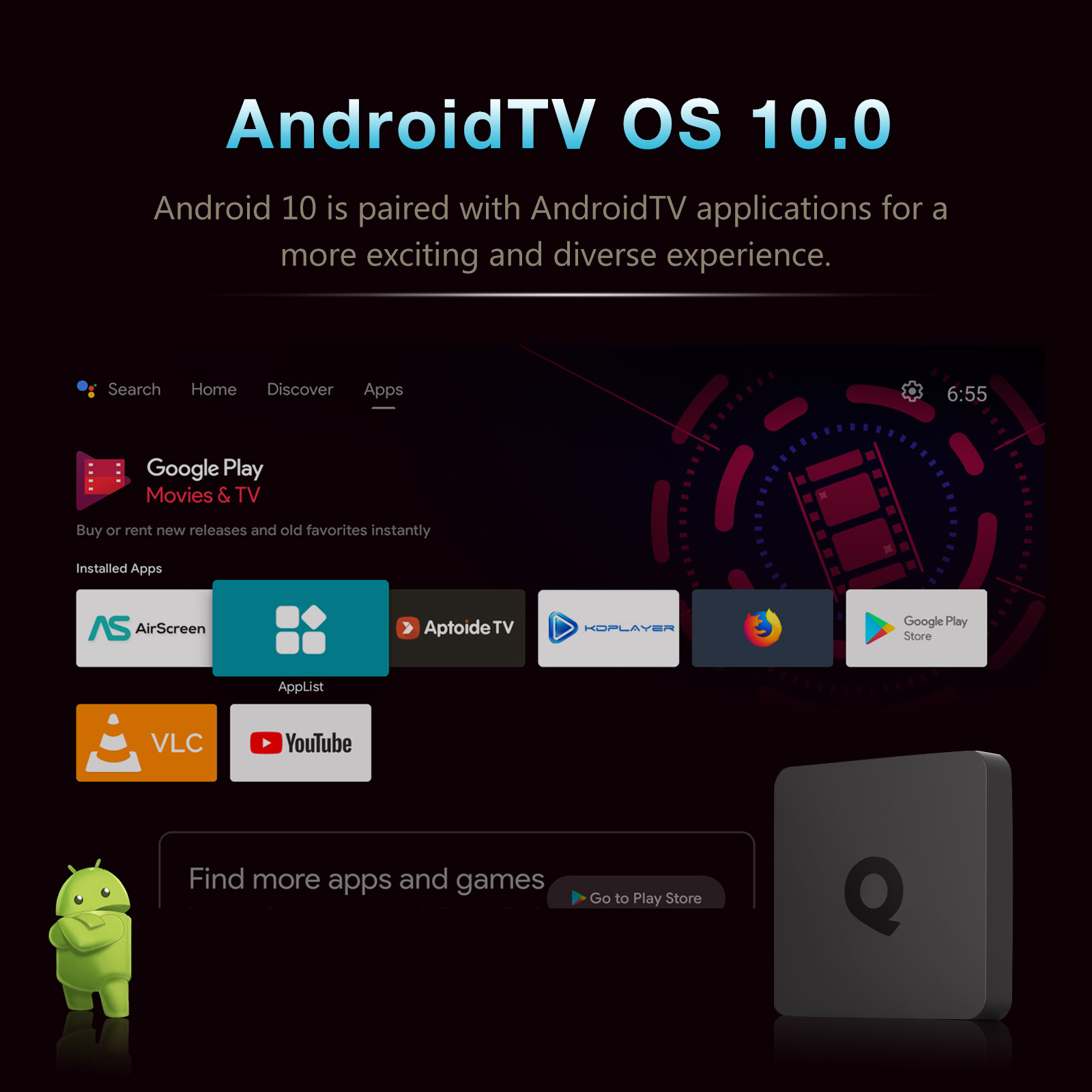 Android 10 H313 North American IPTV 4k Streaming Android TV Box