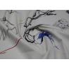 Buy cheap Graffiti Style White Faux Leather Fabric , Waterproof High Grade PU Leather from wholesalers