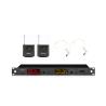 Buy cheap CE ROHS UHF Wireless Microphone 50Hz-18KHz Frequency Response Cordless Microphone Set from wholesalers