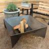 Buy cheap Outdoor Rust Corten Steel Geometric Fire Pit Wood Burning from wholesalers