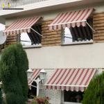 Heavy Duty Remote Control Outdoor Awnings Drop Arm Window Awning