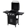Buy cheap Indoor and Outdoor Multi-Stage Regulation 3 Burner Black Commercial Gas Bbq Grill Machine from wholesalers