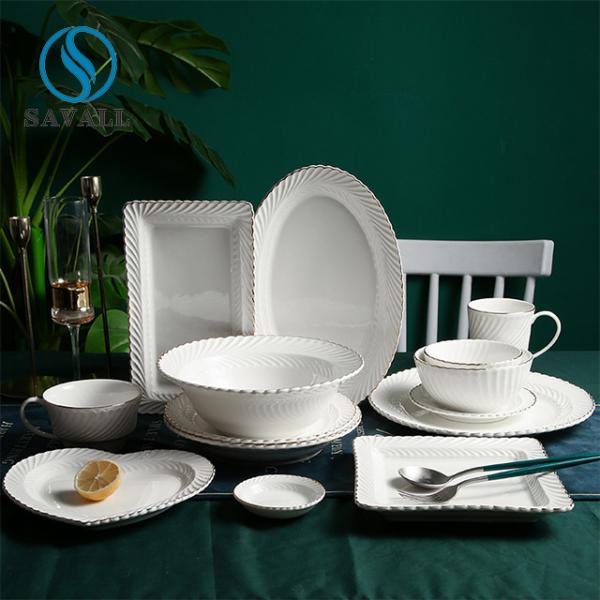 Buy cheap 3D Design Porcelain White Dinnerware Heart Shaped Dishwasher Safe from wholesalers