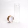 Buy cheap Fruit and Tea Infuser Water Bottle. Double Walled Glass Bottle with Bamboo lid from wholesalers