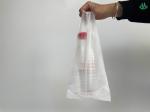 Popular Customizable HDPE Supermarket Clear T Shirt Packaging Bags With Logo