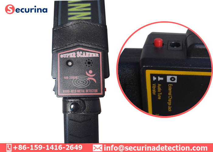 Colleges Security Check Hand Held Body Scanner Continuous Adjustment With Alarm Light