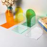 Buy cheap Custom Size Acrylic Bookends Plexiglas Shelves Heavy Duty Desktop Book Organizer from wholesalers