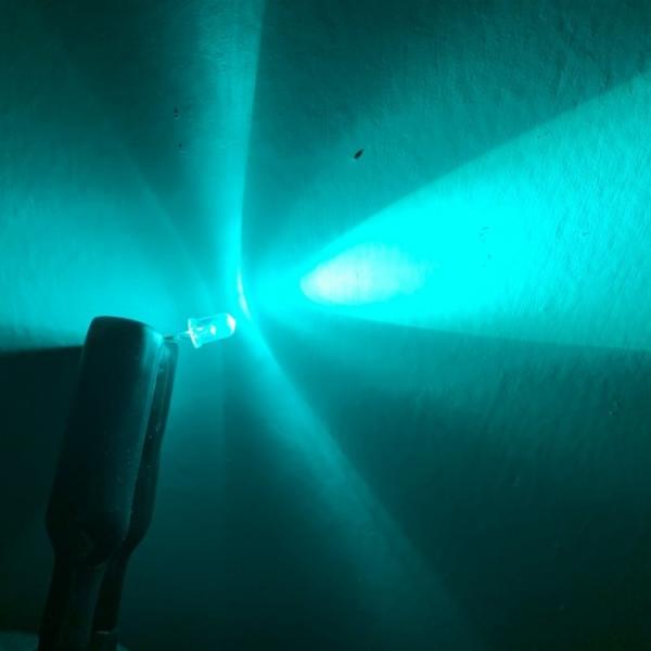 Green Color 500nm Short Pin 15000mcd 45deg Through Hole Dip 5mm LED Diode For