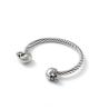 Buy cheap Mighty Opening Double Skull Stainless Steel Twisted Wire Men's Explosive Bracelet from wholesalers