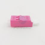 Plastic Flangeless Optic Fiber Adapter LC / OM4 Duplex Metal Shutter