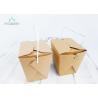 Buy cheap Food Grade PE Laminated Paper Takeaway Boxes With Lifting Handle For Noodles from wholesalers