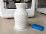 Easthreed Portable Gift 3D Printer , Orange / White Mini Digital Printing