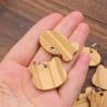 Buy cheap Wooden Puppy Name Tag For Pet Collar Laser Engrave Dog Cat Tag Blank Wood Charms from wholesalers