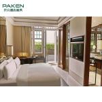 OEM Simple Elegant Ash Solid Wood Hotel Bedroom Furniture Sets