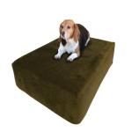 Removable Cover Memory Foam Bolster Dog Bed Anti-Slip Bottom Custom Logo