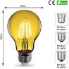 Buy cheap B22 E27 Vintage Dimmable Bulb 240V A60 Yellow Filament Bulb from wholesalers