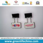 Custom White Rectangle Logo Panel Standard Paper Clip Fastener