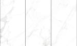 Carrara White Color Glossy Bathroom Wall Ceramic Tiles 30x60 Size / Marble Look