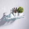 Buy cheap 4mm 5mm 6mm 8mm 10mm 12mm Tempered Glass Bathroom Shelf OEM Toughened Glass Shelf Cut To Size With Rustproof Stainless Steel Railing from wholesalers