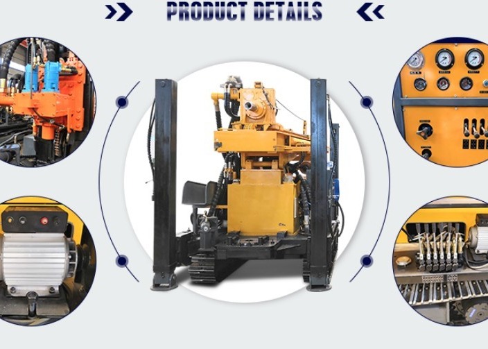 305mm Pneumatic Drilling Rig Crawler Hydraulic High Outrigger Deep Hole