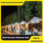 Tent camp Night market stall Mobile parking shed Market yard outdoor camping