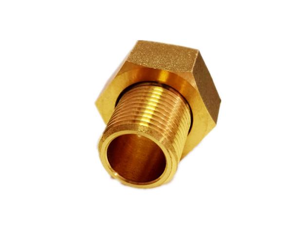 Buy cheap Lead Free Brass water meter union coupling Fittings CNC Machining from wholesalers