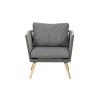 Buy cheap Modern Outdoor Furniture Set with Aluminum Frame and Wood Grain Finish from wholesalers