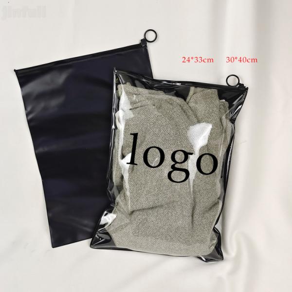 Buy cheap Eco Friendly Tear Resistant Plastic Zipper Bags For Clothing Packaging from wholesalers