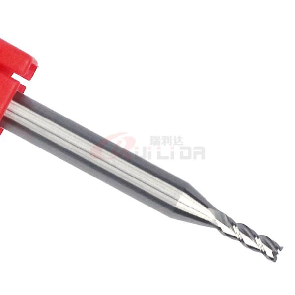 Buy cheap 1mm 2mm Aluminium End Mill Cutter Hss HRC55 3 Flutes CNC Solid Carbide from wholesalers