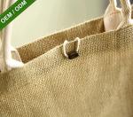 Customized Jute Tote Bags Fashion Large Reusable Shopping Bags for Women