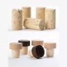 Buy cheap Vodka Tequila Bottle Stopper With Custom Logo T Shaped Synthetic Cork And Wooden Cap from wholesalers