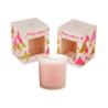 Buy cheap Art Paper Candle Packaging Box Pink With Cutout Window 8cm Size from wholesalers