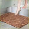 Buy cheap Space Saving Roll Up 50*70*0.8cm Vented Teak Wood Bath Mat from wholesalers