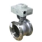 Flange Type Flow Control Valve Electric Actuator Motorized PTFE Sealed Material