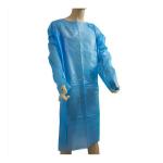 Disposable Polyethylene. Unisex Liquid-Proof Workwear. Protective Uniform with