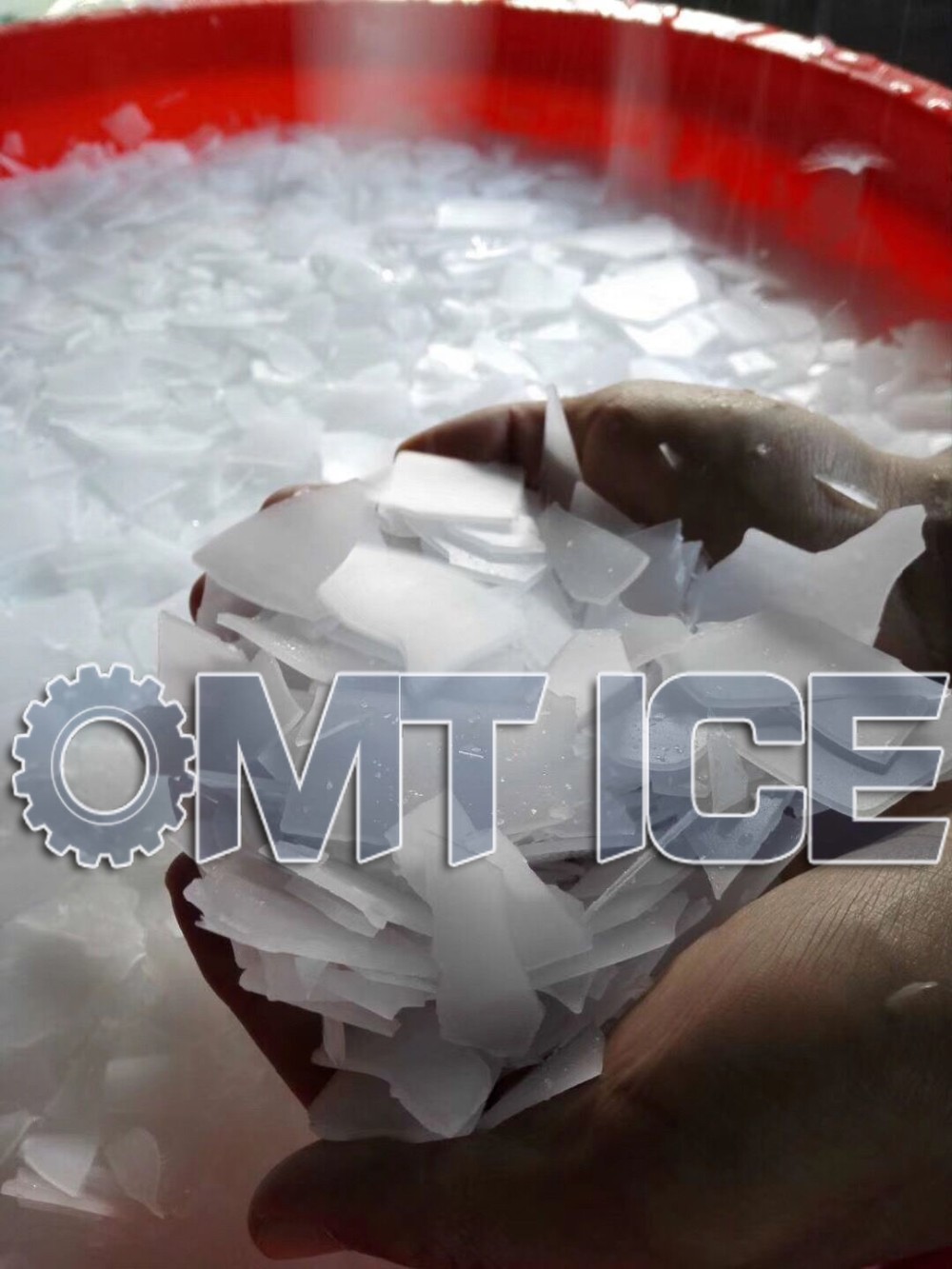 Commercial Freshwater Flake Ice Machine 5HP Flake Ice Making Machine 1Ton/24hrs