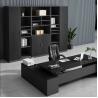 Buy cheap 2.4M Black Wood File Cabinet ODM Large Capacity Wood Office Cupboard from wholesalers