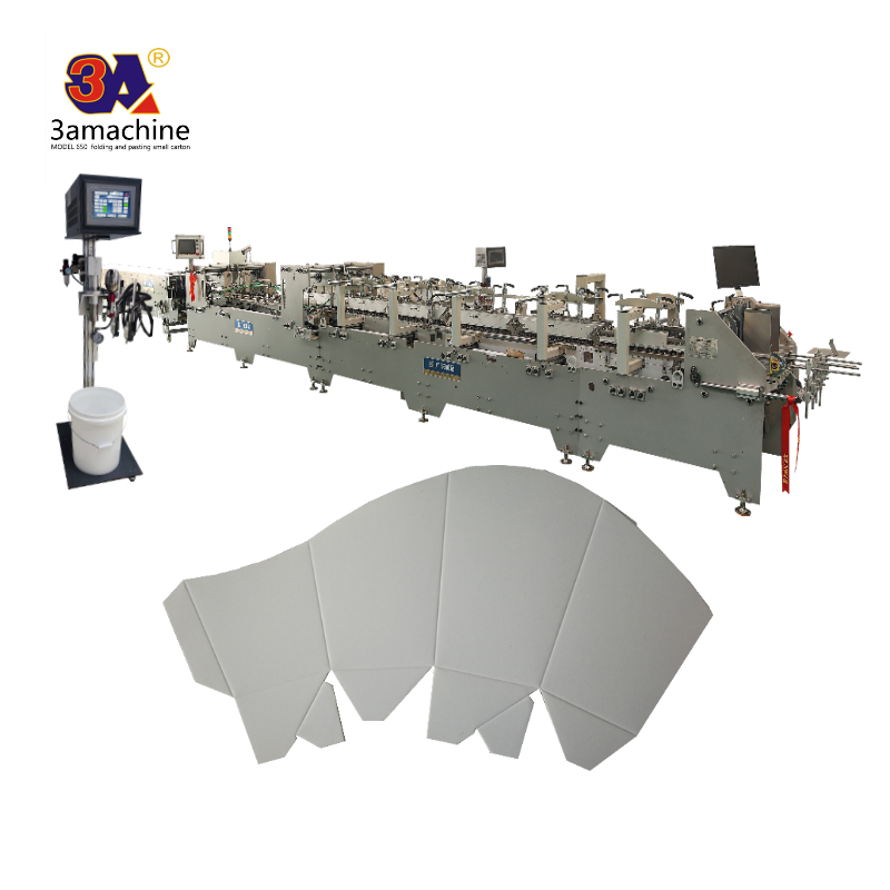 Electricity-powered Durable Automatic Folding Box Gluing Pasting Machine WIGHTE 4.3KG