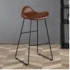 Buy cheap Leather Kitchen Industrial Bar Stools / Iron Base Industrial Bar Chairs from wholesalers