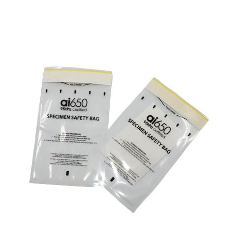 Buy cheap 3 / 2 Wall 95kpa Cytotoxic Biohazard Specimen Transport Bags With Absorb Pad from wholesalers