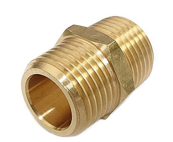 Buy cheap 3/4" NPT Brass Tube Fitting Hex Nipple Male Pipe Adapter from wholesalers