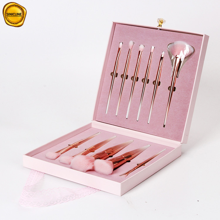 Luxury Paper Cosmetic Packaging Magnet Makeup Brush Packaging Box